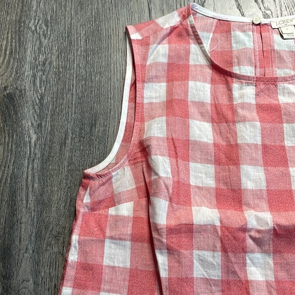 J.Crew Factory Gingham sleeveless blouse, size 4 - Picture 3 of 10